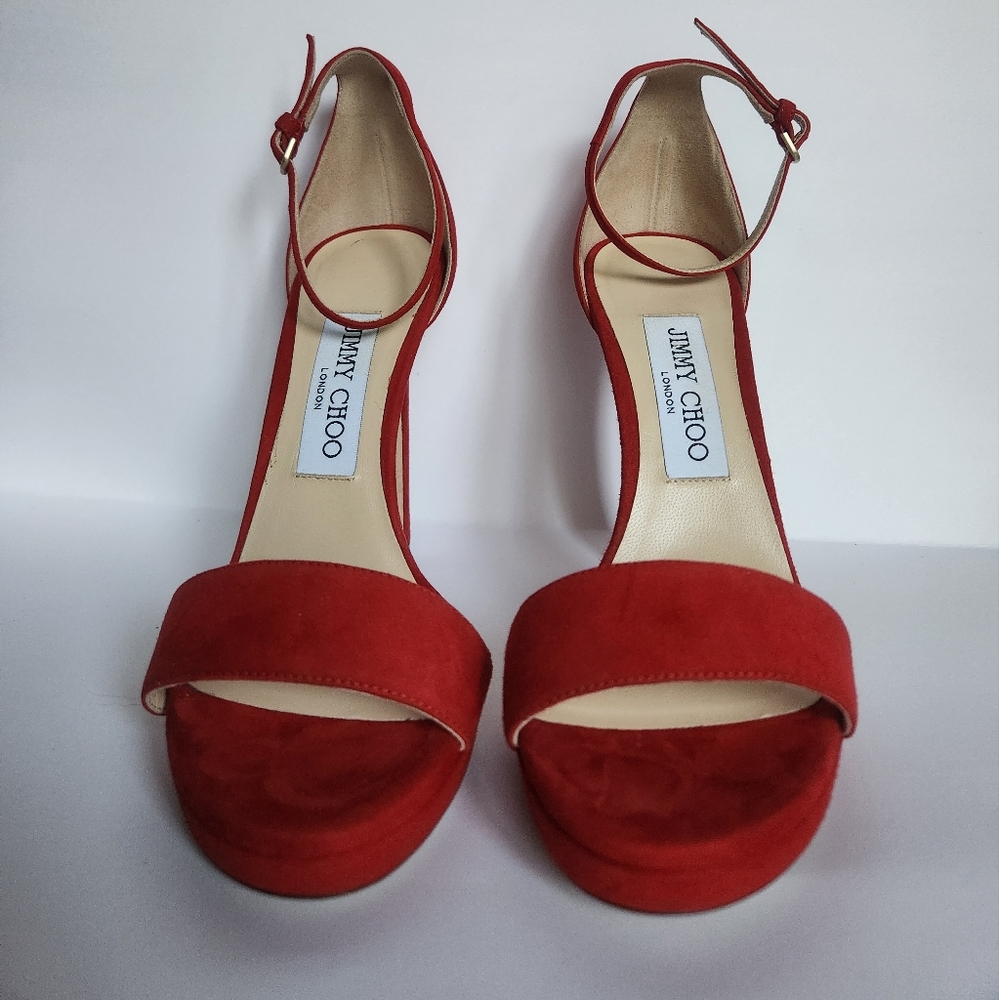 Jimmy Choo Red Women's Heels. NEVER WORN